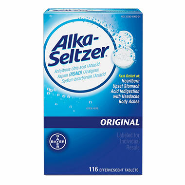 Alka-Seltzer Original Display of 116ct