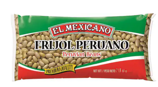 El Mexicano Frijol Peruano Beans - 12/2LB