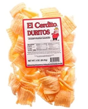 El Cerdito Cuadro con CHILE  24/3 oz (case 24 bags)