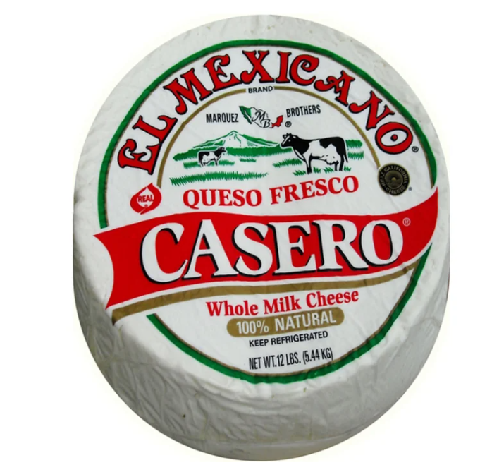 El Mexicano Queso Fresco Casero Bulk 1/12 lb