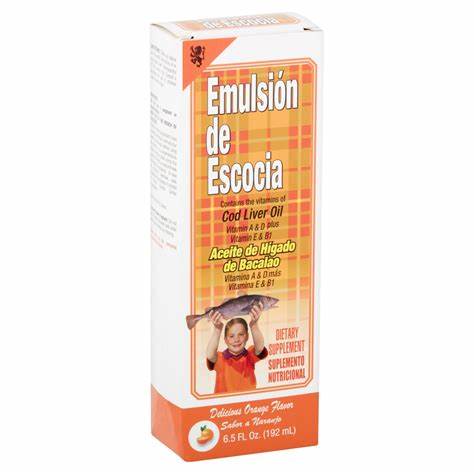Emulsion Escocia (Cod Liver Oil) Orange Naranja 6.5 oz