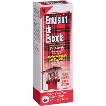 Emulsion de Escocia (Cod Liver Oil) Cherry 6.5oz