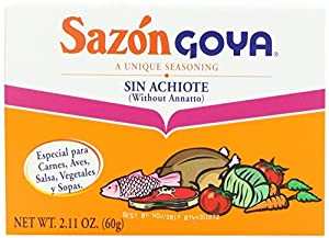 3778- Goya Sazon Sin Achiote (Without Annatto) 18/3.52oz