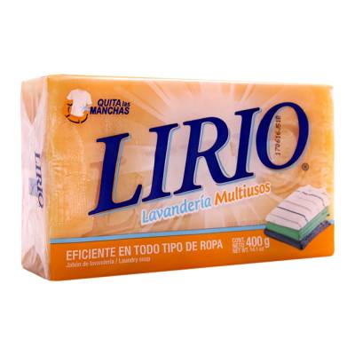 Jabon Lirio Barra Amarillo 25/400gr