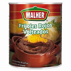 Malher Frijol Negro Refrito 12/27oz