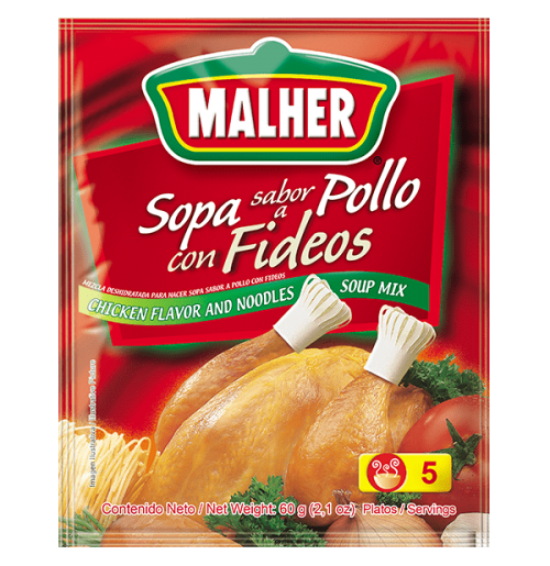 Malher Sopa Pollo C/Fideo Display 1/12