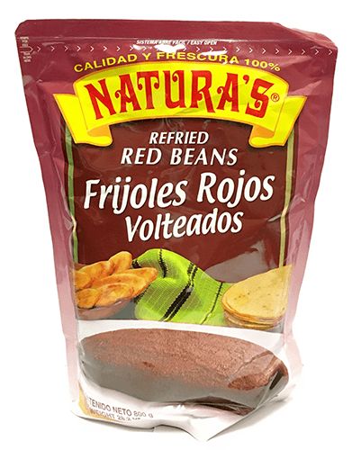 Naturas Frijoles Rojos Refritos 12/800