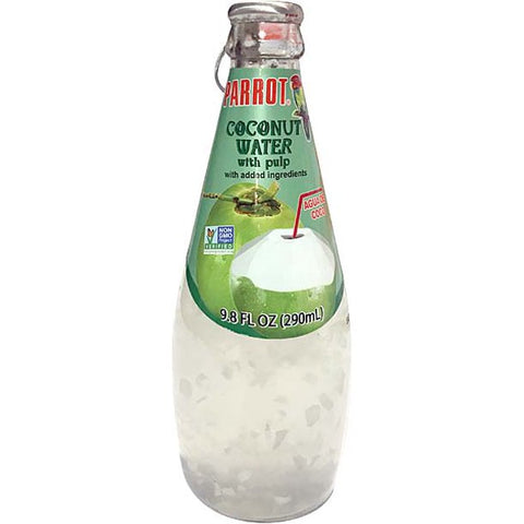Parrot Coconut Water with pulp 24/9.8oz glass