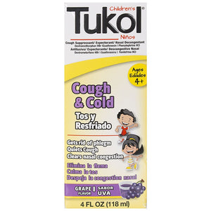 Tukol Childrens Cough and Cold 4oz Grape flavor