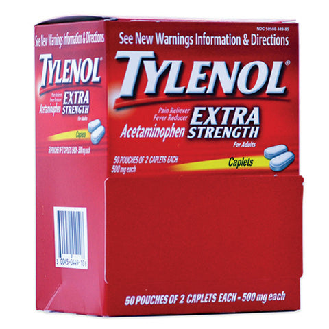 Tylenol Extra Strength display 50pk 500mg