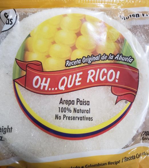 (F) Oh Que Rico Arepa Paisa 1 case with 12 packs