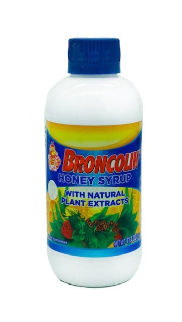 Broncolin Jarabe Regular (Honey Syrup with Natural--blue top) 1/11.4oz