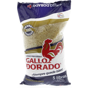 Gallo Dorado Arroz (Rice) Precosido 5/5lbs