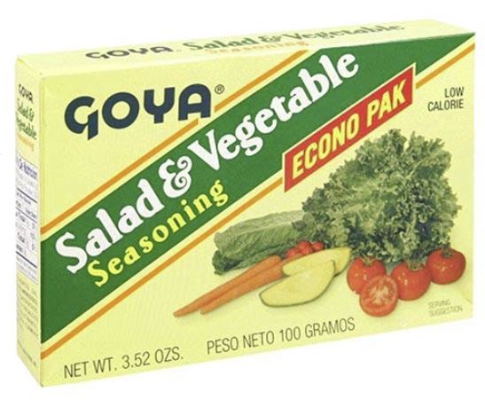 3840- Goya Sazon Ensalada y Verdura (Salad & Vegetable Seasoning) 24/1.41oz