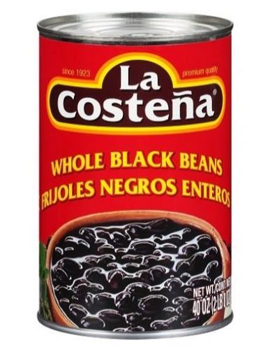 La Costena Whole Black 12/40oz