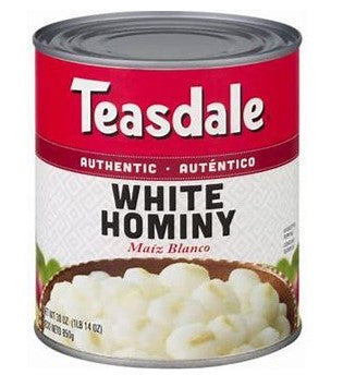 Teasdale White Hominy (Maiz Blanco) 6/108oz